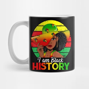 I Am Black History African American Black Pride Black Girls Mug